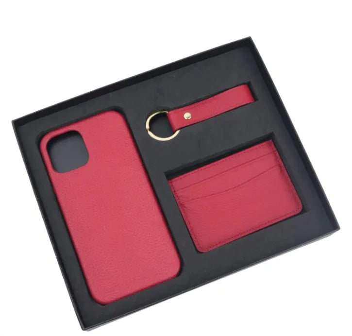 Leather Phone & Wallet Gift Set
