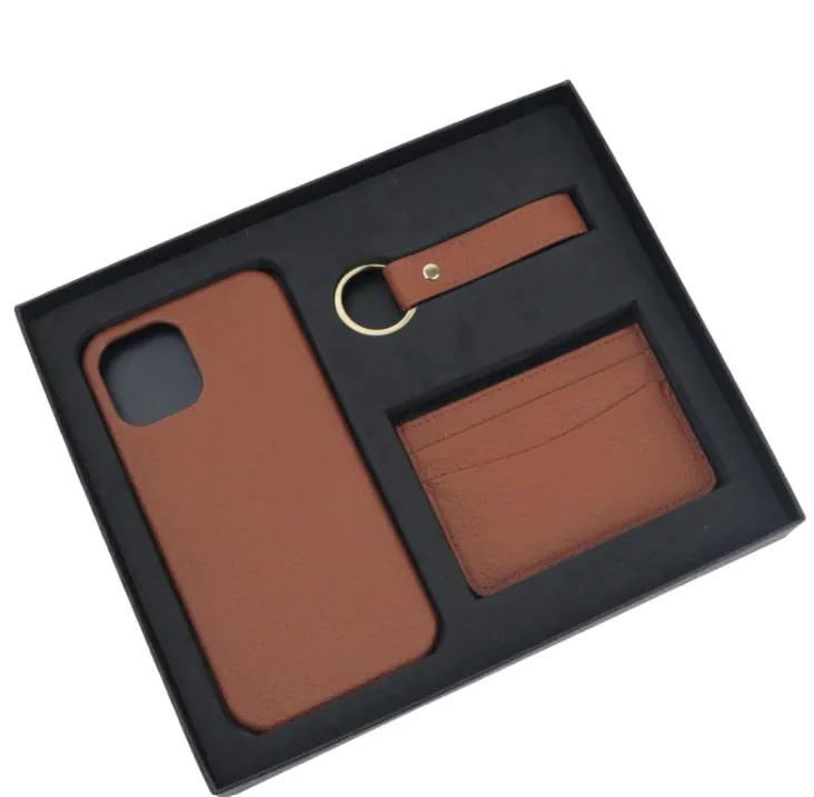 Leather Phone & Wallet Gift Set