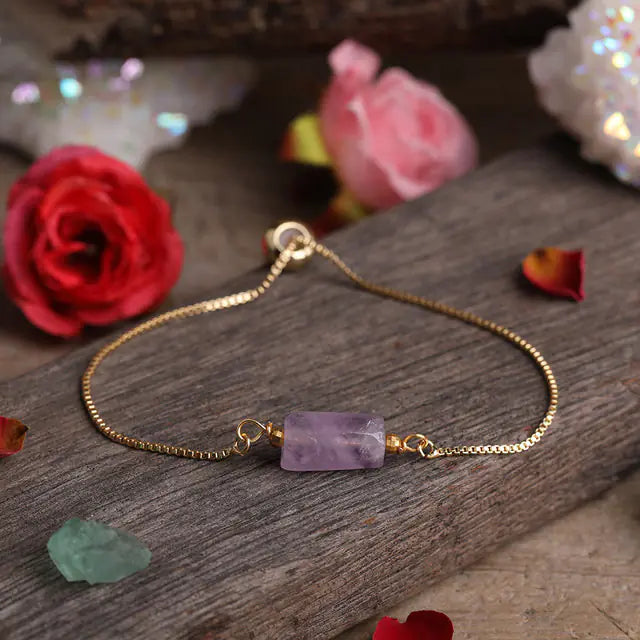 Adjustable Birth Stone Bracelet