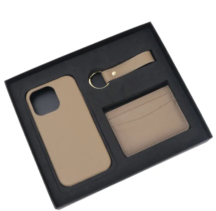 Leather Phone & Wallet Gift Set
