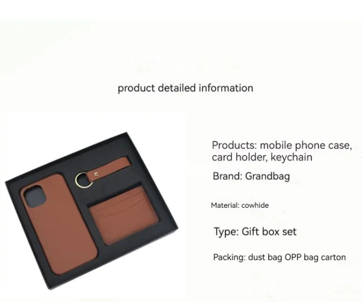 Leather Phone & Wallet Gift Set