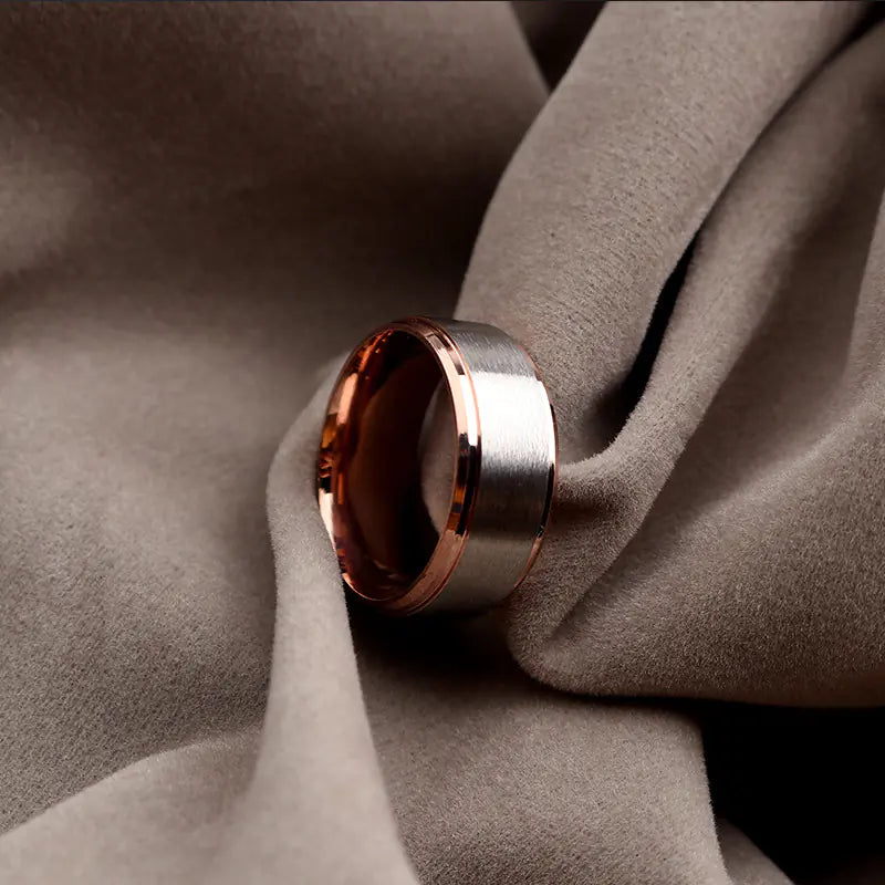 Sleek Modern Stainless Ring