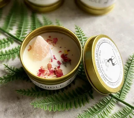 Raw Crystal Scented Candles