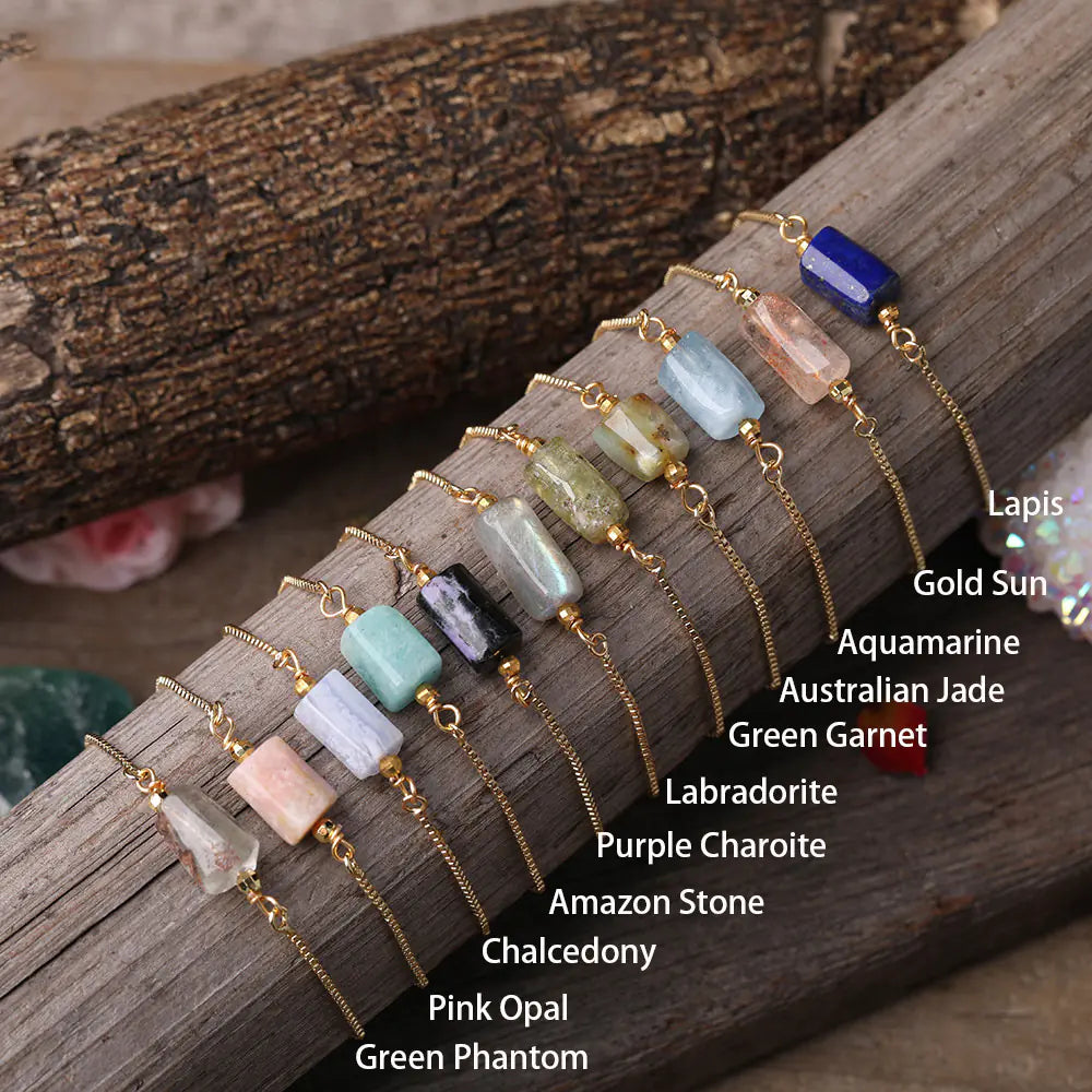 Adjustable Birth Stone Bracelet