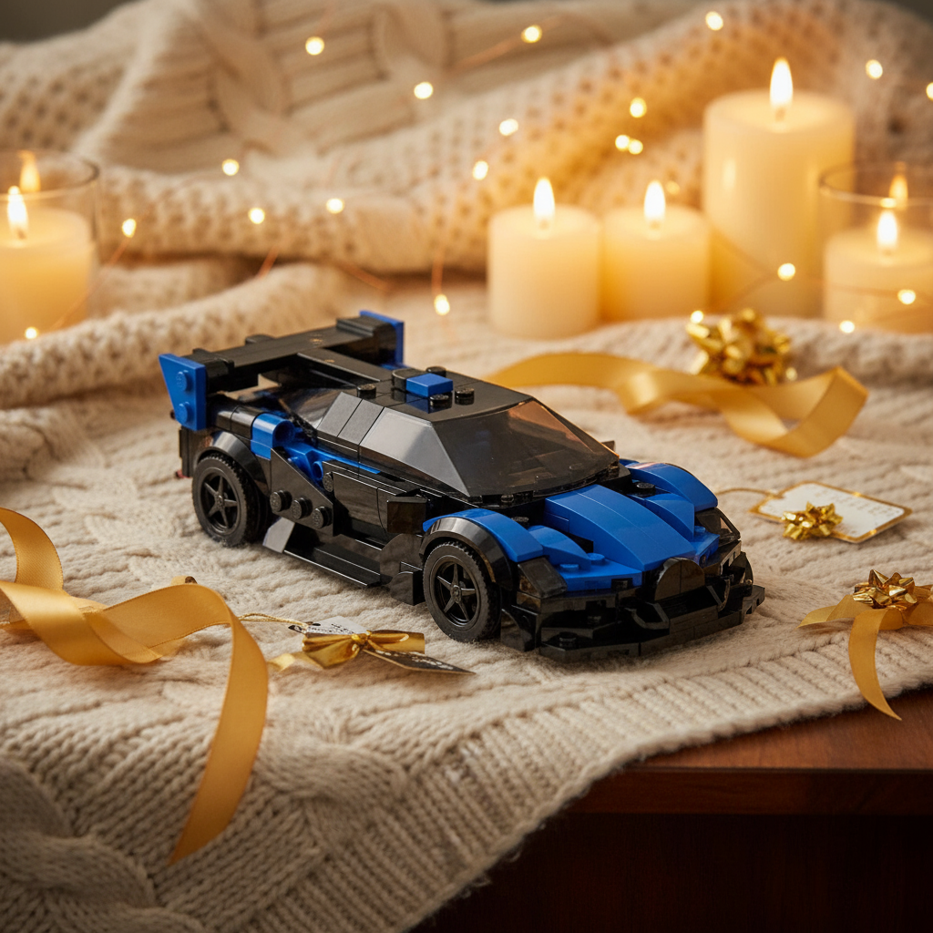 Warm and cozy gift-ready photo of Car Builder's Block Kit