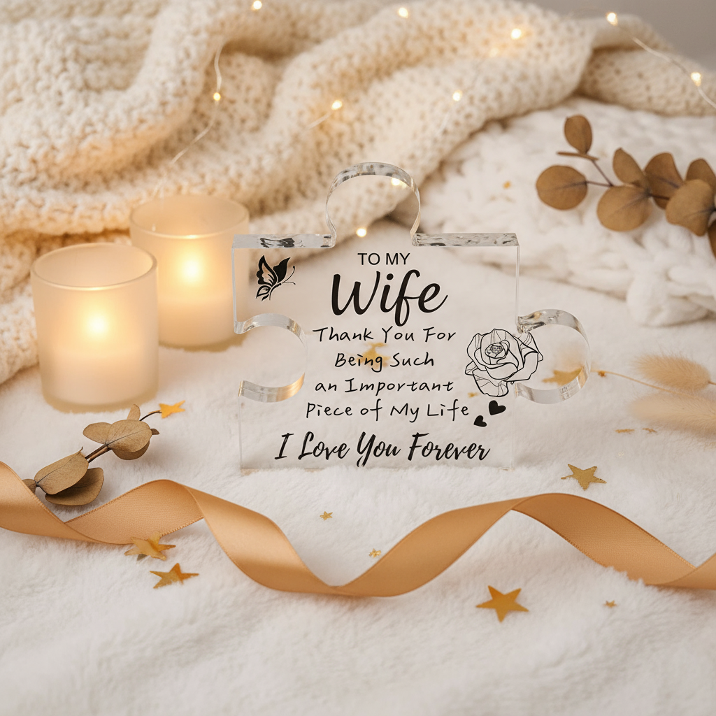 Warm and cozy gift-ready photo of Elegant Acrylic Decoration