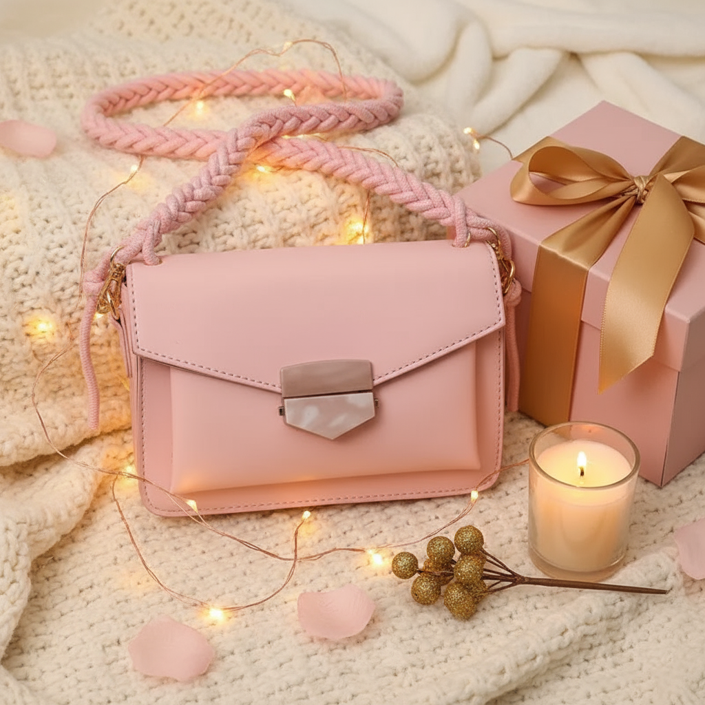 Warm and cozy gift-ready photo of pink Chic Urban Mini Bag