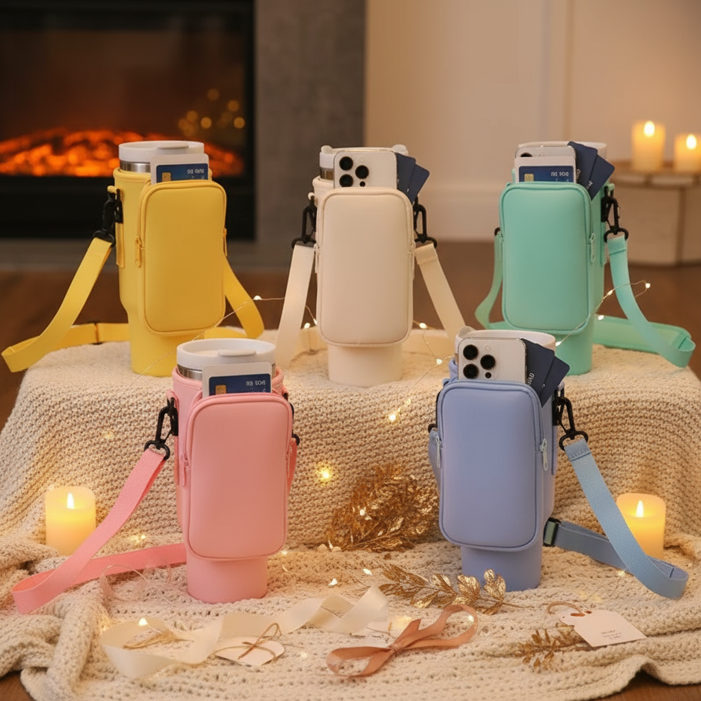 Warm and cozy gift-ready photo of Water Bottle Carrier Bag