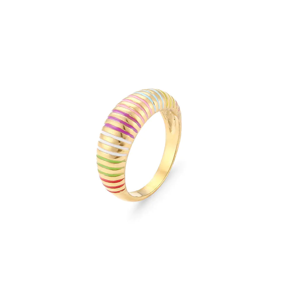 Gold Pinstripe Ring